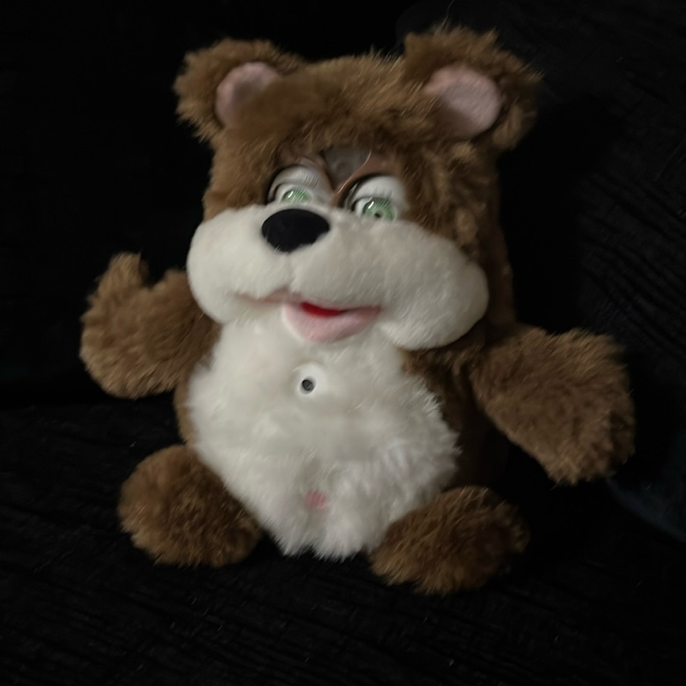 MGA Koby the bear, recognizes your voice, talks,asks questions